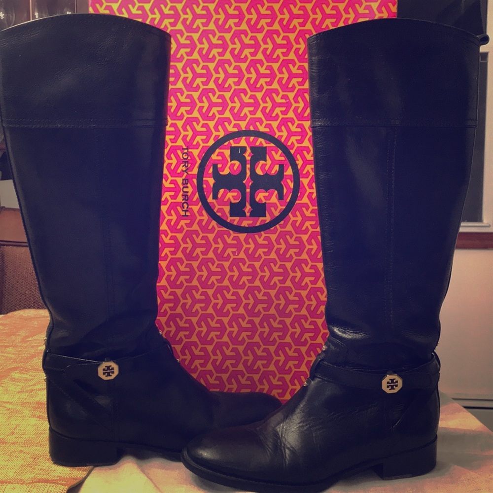 Tory Burch Brita Leather Riding Boots!!!!